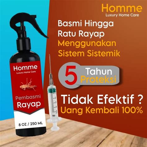 Jual Homme Obat Anti Rayap Spray Pembasmi Rayap Racun Rayap Pengawet