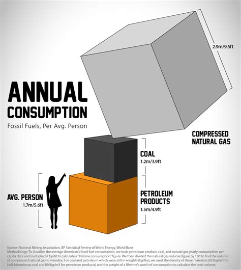 A Lifetime’s Consumption of Fossil Fuels, Visualized