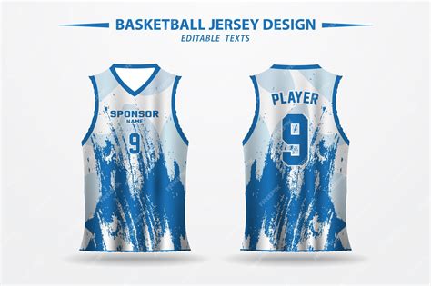 Premium Vector | Vector basketball pattern jersey design and template