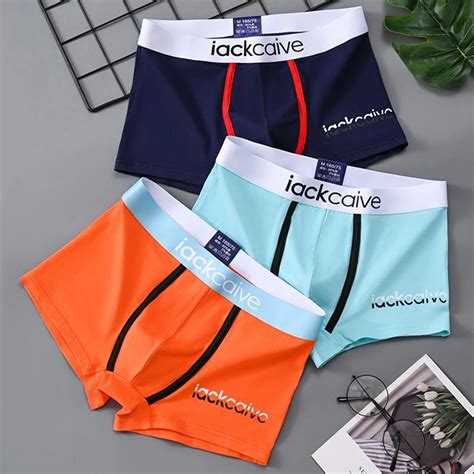 Shorts De Boxer De Algod O Respir Vel Confort Vel Masculino Cuecas Sexy Lingerie Convexa Em