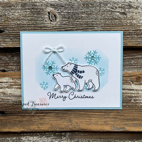 Beary Cute Christmas Card Stamped Treasures Sherry Roth Polar