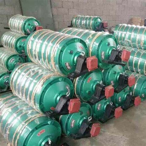 Tdy75 Oil Cooled Electric Drum Belt Conveyor Changes Rubber Wrapping To