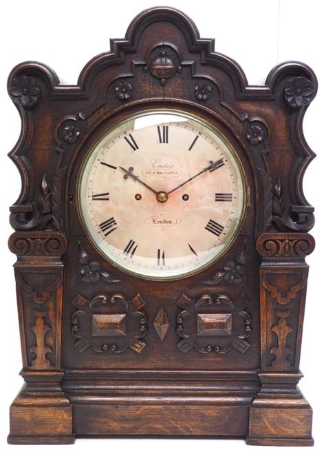 Antique English Twin Fusee Bracket Clock By Carter Cornhill London 8