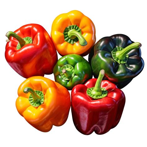 Premium Photo Fresh And Colorful Capsicum On White Background