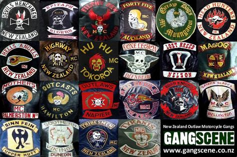 NZ Motorbike Gang Patches Motorcycle Clubs Motorcycle Gang New