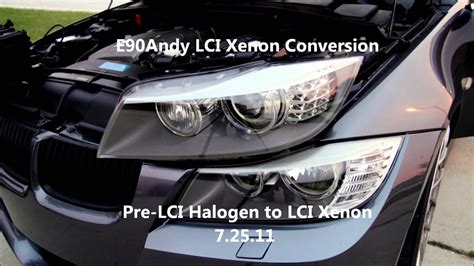 E90 E91 BMW OEM LCI Bi Xenon LED Conversion NEW YouTube