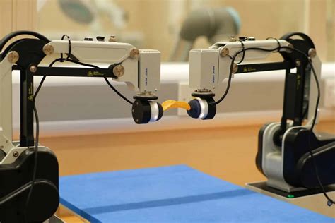 Tactile Dual Arm Robot Achieves Bimanual Tasks Using Ai