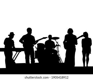 Rock Band Silhouette