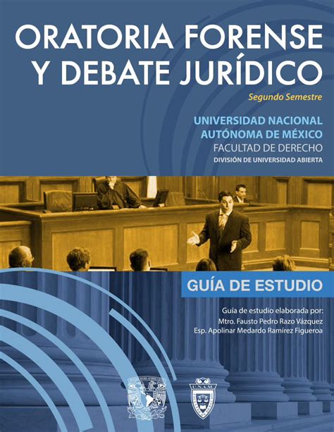 Pdf Oratoria Forense Y Debate Jur Dico Divisi N De Universidad