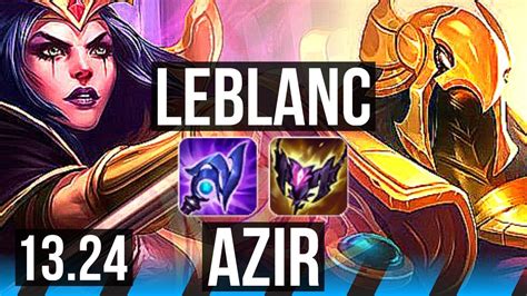 Leblanc Vs Azir Mid Winrate Solo Kills Legendary Br