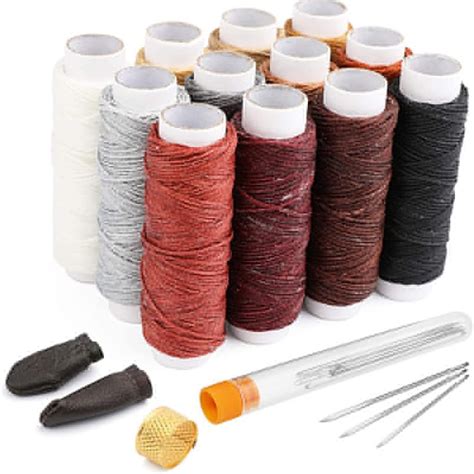 Amazon SDFGH 150D 1mm Waxed Thread Leather Sewing Waxed Thread