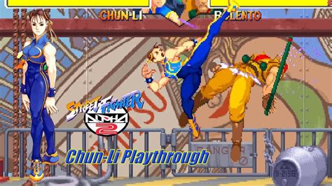 Street Fighter Alpha 2 Arcade Chun Li Playthrough Youtube