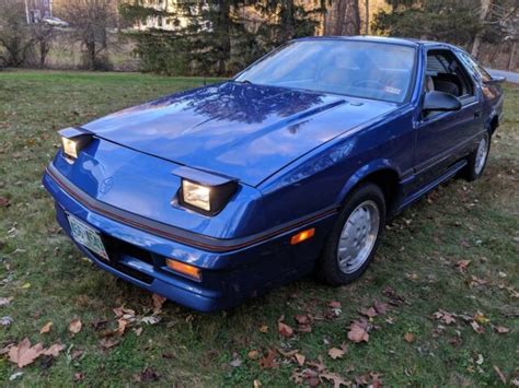 Dodge Daytona Hatchback Blue Fwd Manual Shelby Z For Sale Photos