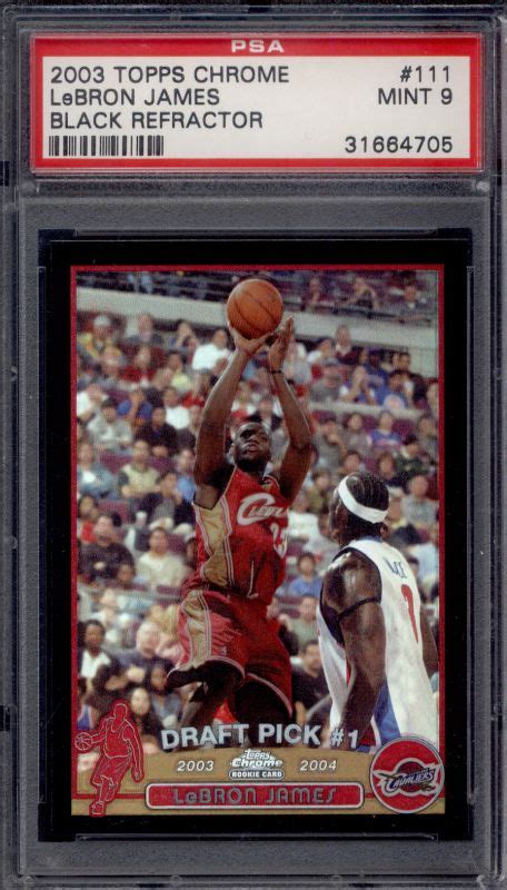 Lebron James Rookie Highlights Topps Black Chrome Refactor Set Break