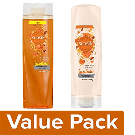 Buy Sunsilk Almond And Honey Shampoo 370 Ml Almond And Honey Conditioner 180 Ml Online At Best