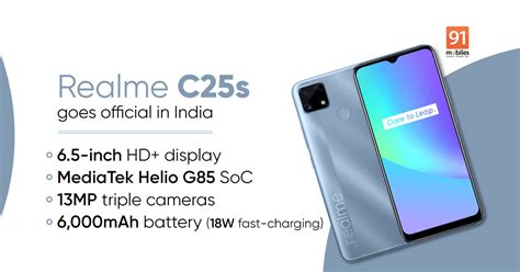 Realme C25s price in India hiked by Rs 500 less than a month after launch | 91mobiles.com