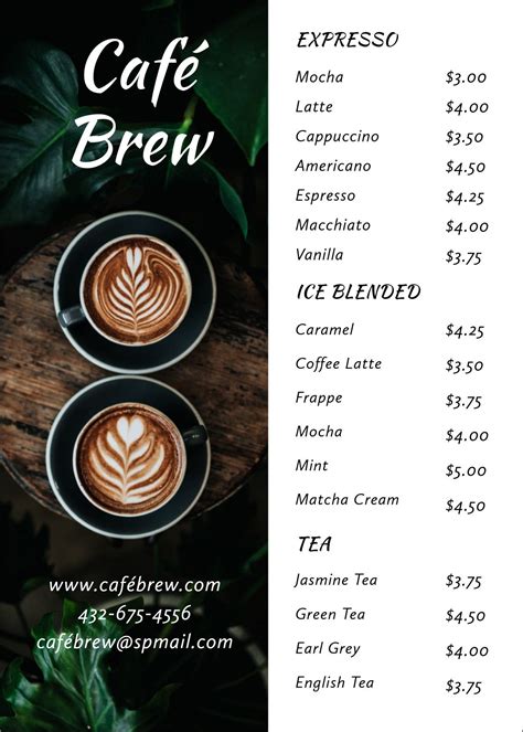 Discover 18 coffee shop design and menu design ideas | menu restaurant