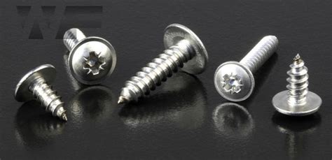 Pozi Pan Head Self Tapping Screws With Flange Type C No 8 In A2