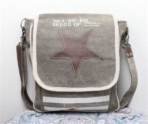 Myra Bag Star Shoulder Bag LARGE Canvas Purse Travel Casual - Etsy