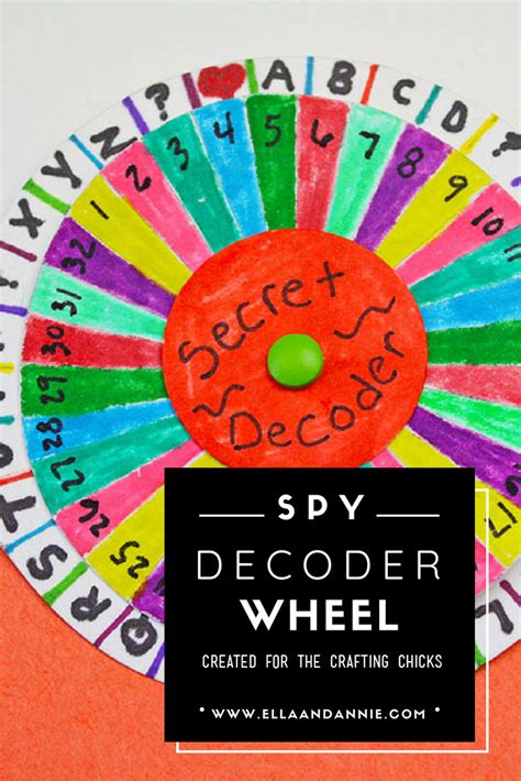 a paper wheel with the words spy decoder wheel written on it and an ...