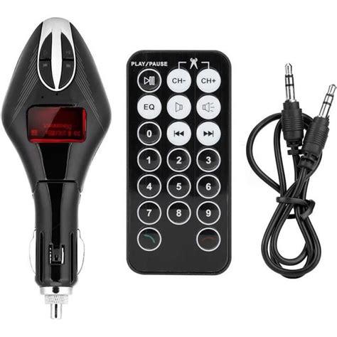 Émetteur Fm Bluetooth Pour Voiture Récepteur Adaptateur O Kit Voiture