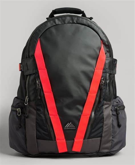 Womens Mountain Tarp Graphic Backpack In Blackcharcoal Superdry