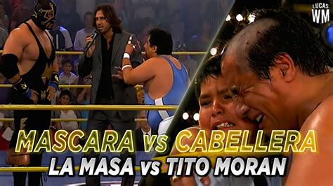 El día del Desafío Máscara vs Cabellera La Masa vs Tito Morán en 100