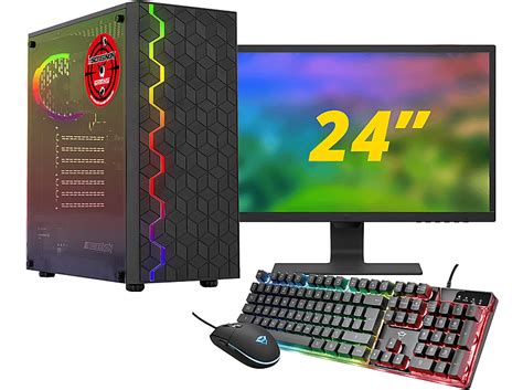 SCREENON Gamer Set Gaming Komplett PC K1 Windows 11 Pro Gaming PC