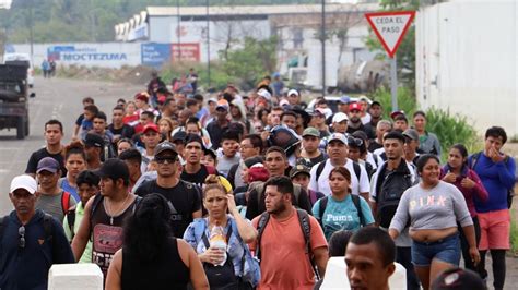 Nueva Caravana Migrante Sale De Tapachula Chiapas Con Cientos De