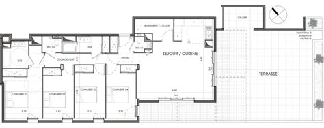 Plan Appartement T De M Neuf Montpellier R Sidence Le