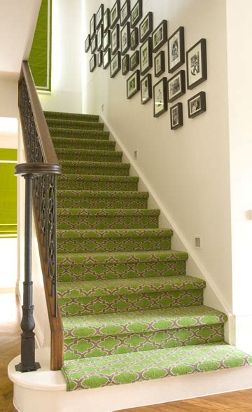 Moroccan Trellis Stair Runner Transitional Entrancefoyer Diane