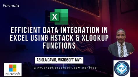 Efficient Data Integration In Excel Using Hstack And Xlookup Functions Youtube