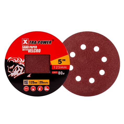 Xtra Power Sandpaper With Velcro Inch Pcs