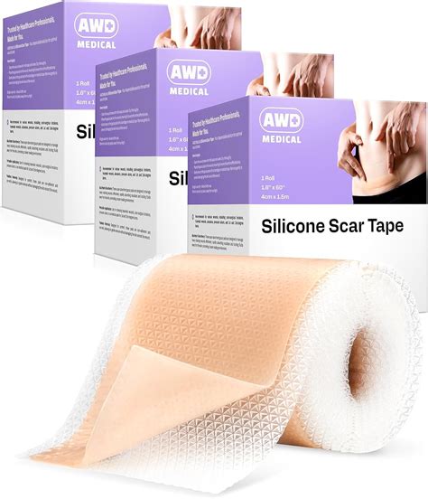 Awd Silicone Scar Sheets For Surgical Scars Silicone Scar Tape For C