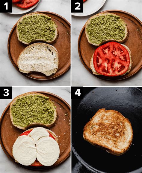 Pesto Mozzarella Sandwich Salt And Baker