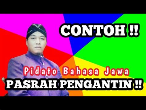 Contoh Pasrah Pengantin Laki Laki Pasrah Pinanganten Kakung YouTube