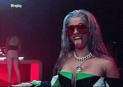 Cardi B Tongue Out GIF - Cardi B Tongue Out Walk - Discover & Share GIFs