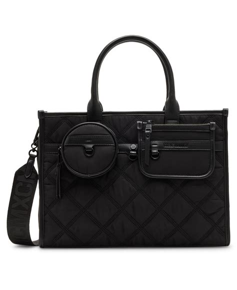 Steve Madden Tyler Nylon Quilted Book Tote In Black Lyst