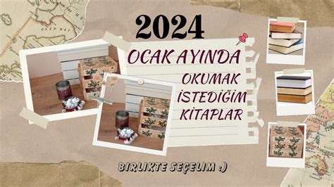 2024 OCAK AYINDA OKUMAK İSTEDİĞİM KİTAPLAR OCAK TBR YouTube