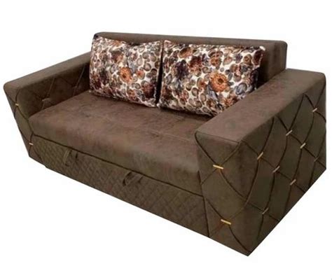 Velvet Seater Brown Sofa Cum Bed At Rs In Mumbai Id