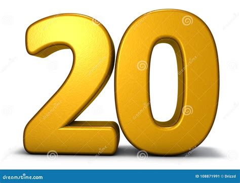 Number Twenty Stock Illustration Illustration Of Shape 108871991