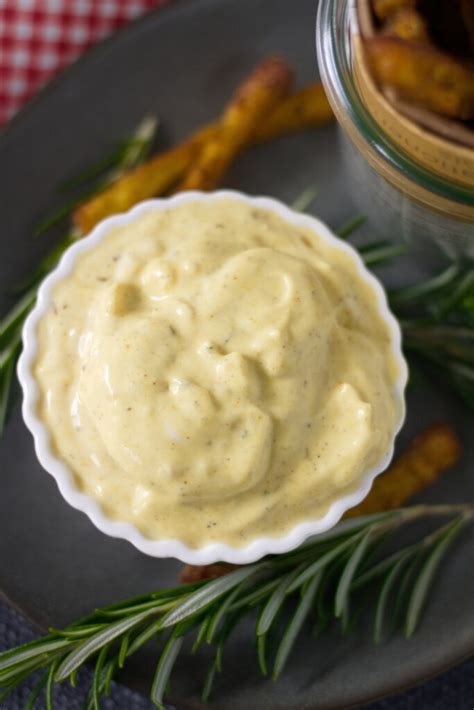 Einfacher Veganer Curry Knoblauch Dip Schnelles Dip Rezept Aha