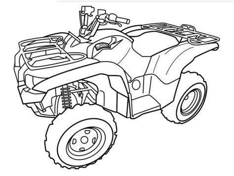 Quad Druku Kolorowanki Quoad Dibujo Trasporto Mezzi Vtt Roues