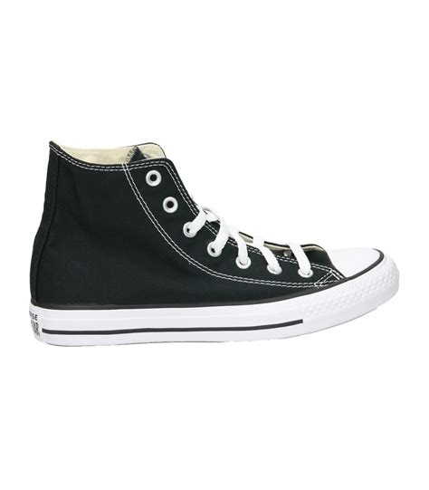 Zapatillas Negras Altas Para Hombre Converse En Megacalzado