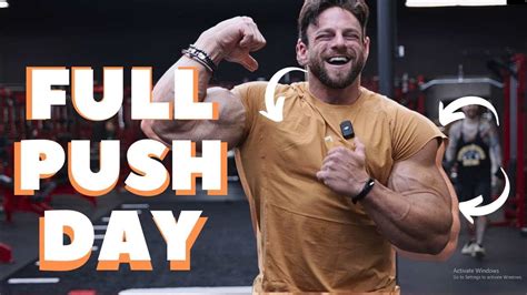 Full Push Day Chest Triceps Delts Youtube