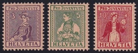 Schweiz Pro Juventute 1917 Postfrisch Briefmarken World