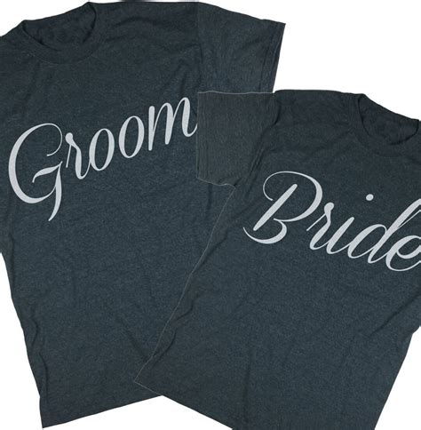 Just Married. Bride Groom Shirts. Bride Groom Tee. Wedding Gift ...