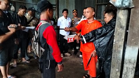 Rekonstruksi Kasus Pembunuhan Bungoro Pangkep Adegan Diperagakan