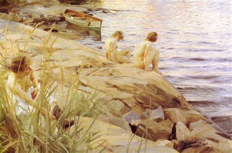 Anders Zorn Nude Bathers Cm Werkbeschreibung Artchiv