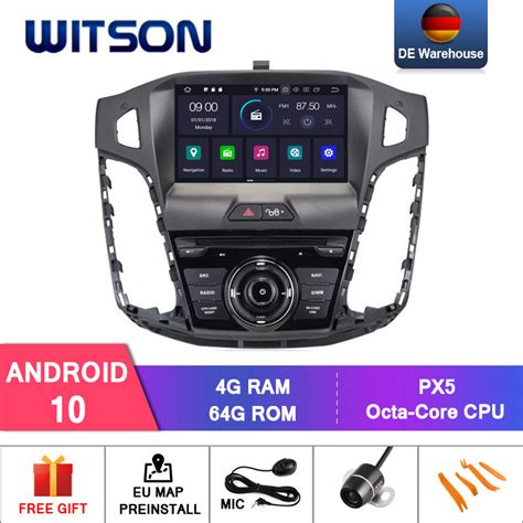 Witson Quad Core Android 14 Car DVD GPS For Ford Focus 2012 2014 Built